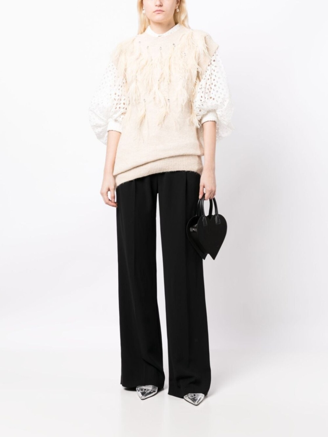 Топ Silvan с перьями Huishan Zhang, бежевый
Топ Silvan с перьями Huishan Zhang, бежевый