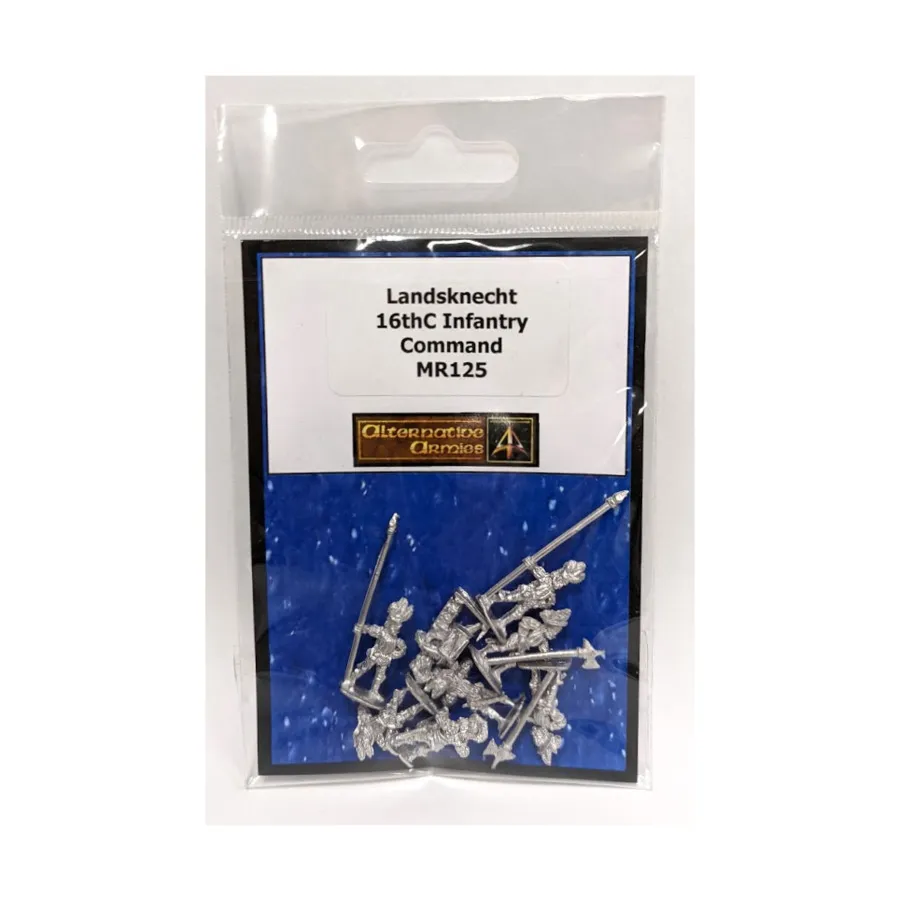 Ландскнехтское пехотное командование, Altuos Historical Miniatures - Early 16th Century (15mm)
Ландскнехтское пехотное командование, Altuos Historical Miniatures - Early 16th Century (15mm)