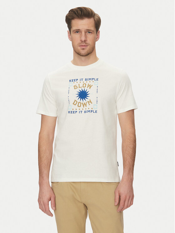 Футболка обычного кроя 20718311 Blend, белый 
Футболка обычного кроя 20718311 Blend, белый