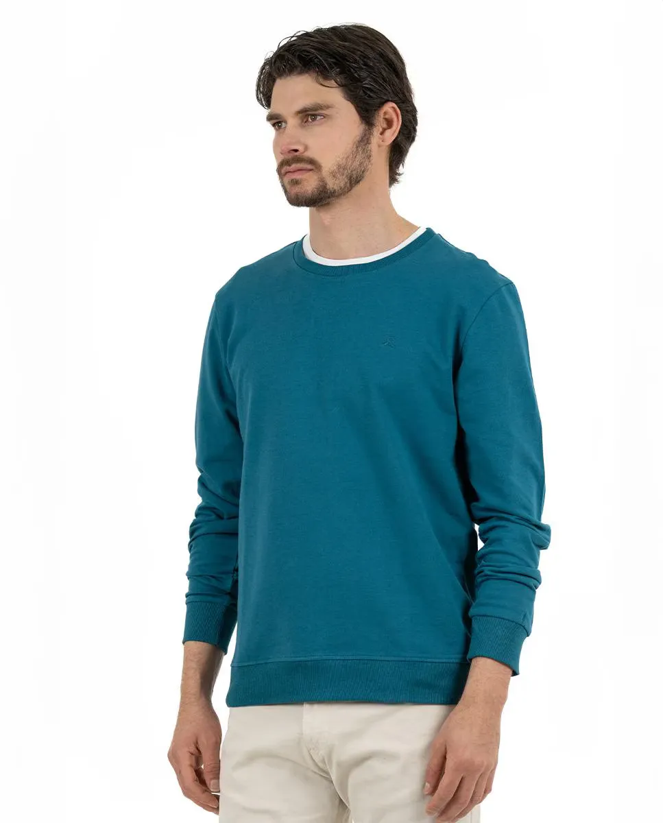 Мужская хлопковая толстовка с круглым вырезом Makarthy, синий
Мужская хлопковая толстовка с круглым вырезом Makarthy, синий