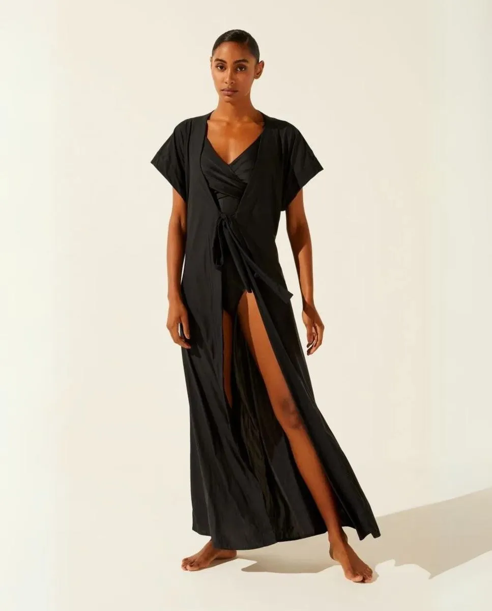 Длинное пляжное платье Agua de coco, черный
Длинное пляжное платье Agua de coco, черный