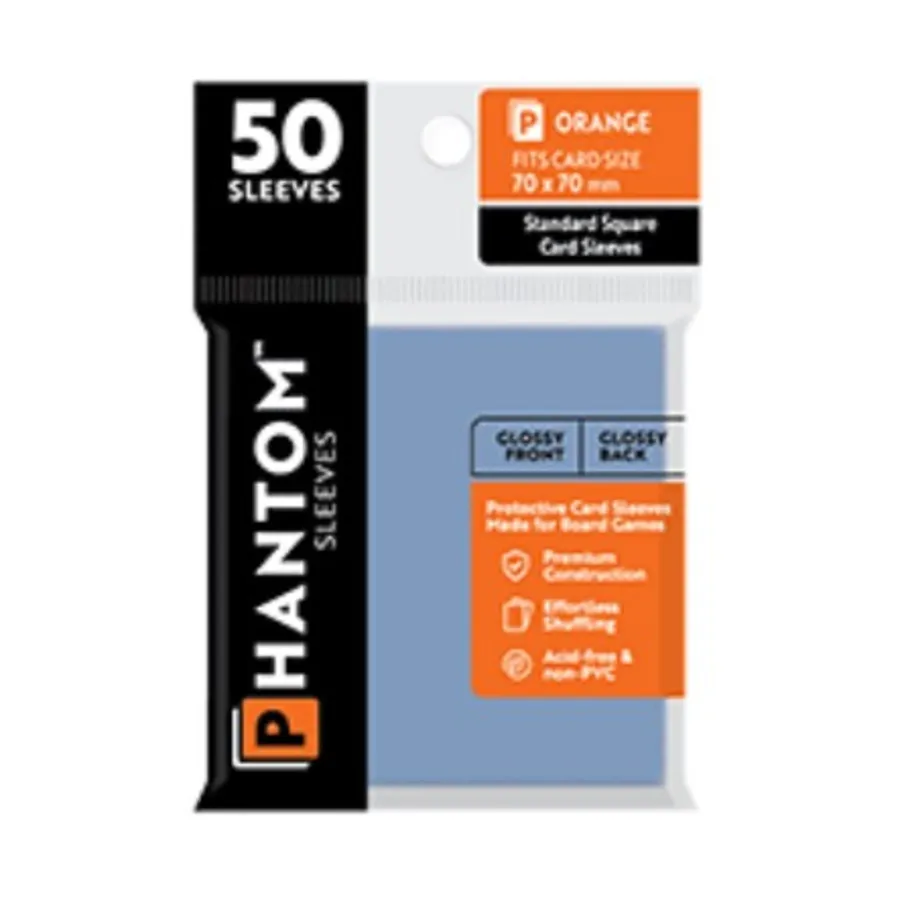 Глянцевый/матовый - Оранжевый, 70х70мм (50), Phantom Sleeves 
Глянцевый/матовый - Оранжевый, 70х70мм (50), Phantom Sleeves