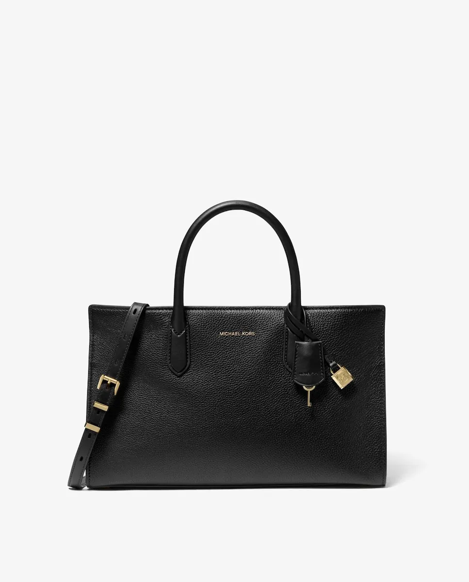 Сумка-портфель из кожи Scarlett, трансформируемая в сумку через плечо Michael Michael Kors, черный
Сумка-портфель из кожи Scarlett, трансформируемая в сумку через плечо Michael Michael Kors, черный