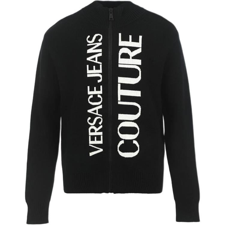 Кардиган с молнией и вышитым логотипом VERSACE JEANS COUTURE, черный
Кардиган с молнией и вышитым логотипом VERSACE JEANS COUTURE, черный