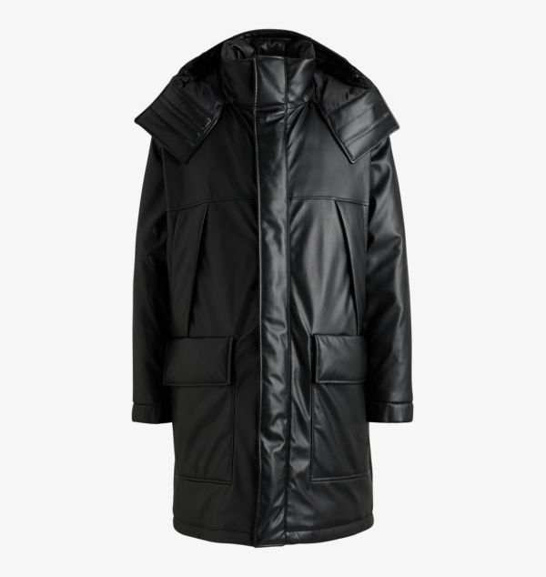 Длинная куртка-пуховик из искусственной кожи с тисненым логотипом Hugo, черный
Длинная куртка-пуховик из искусственной кожи с тисненым логотипом Hugo, черный