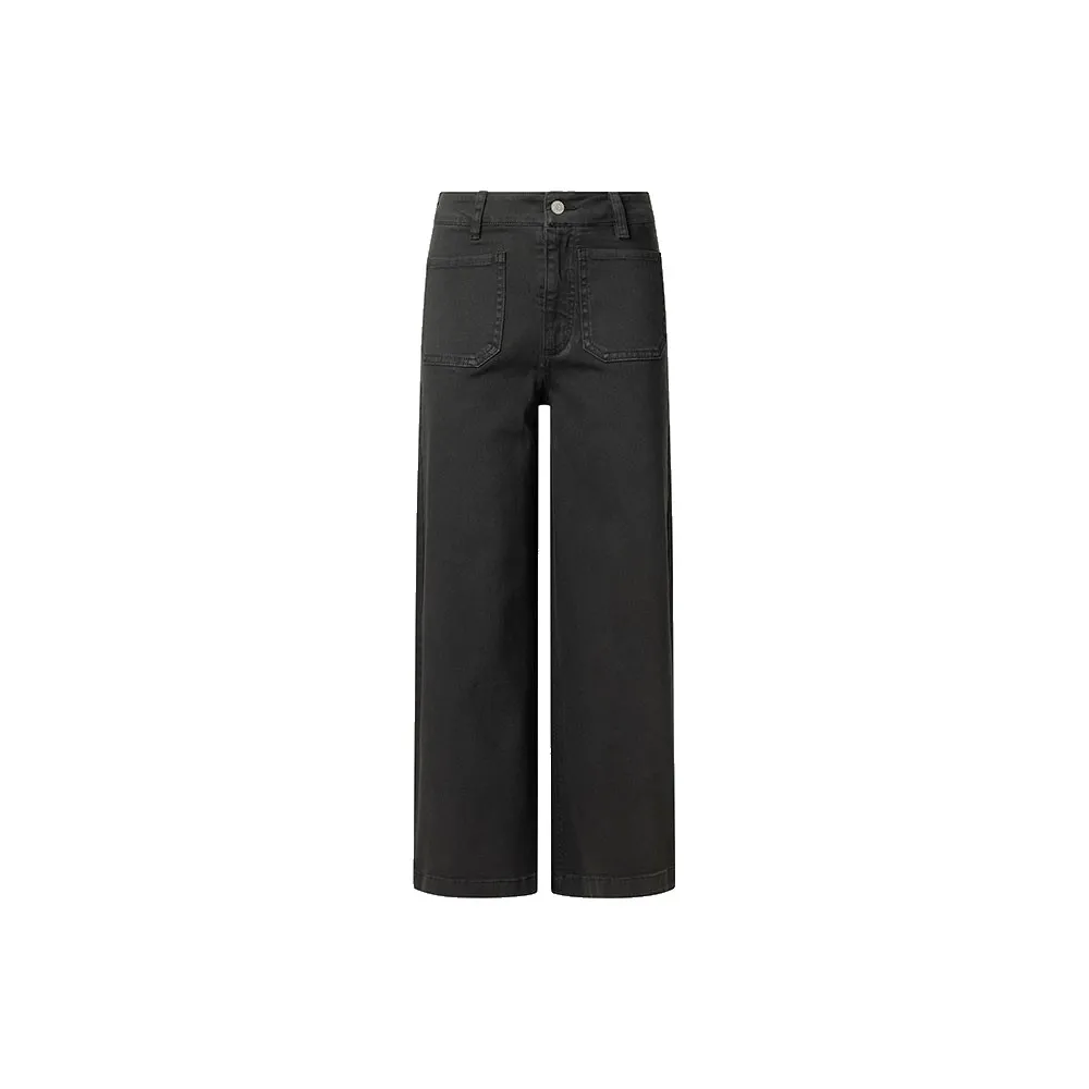Брюки Pepe Jeans Wide Crop Tania Pocket high waist, черный
Брюки Pepe Jeans Wide Crop Tania Pocket high waist, черный