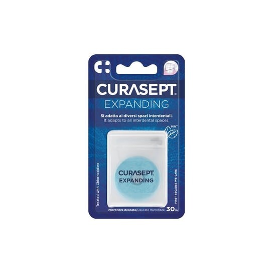 Расширяющаяся нить из микрофибры, 30 м. Curasept, Curaprox
Расширяющаяся нить из микрофибры, 30 м. Curasept, Curaprox