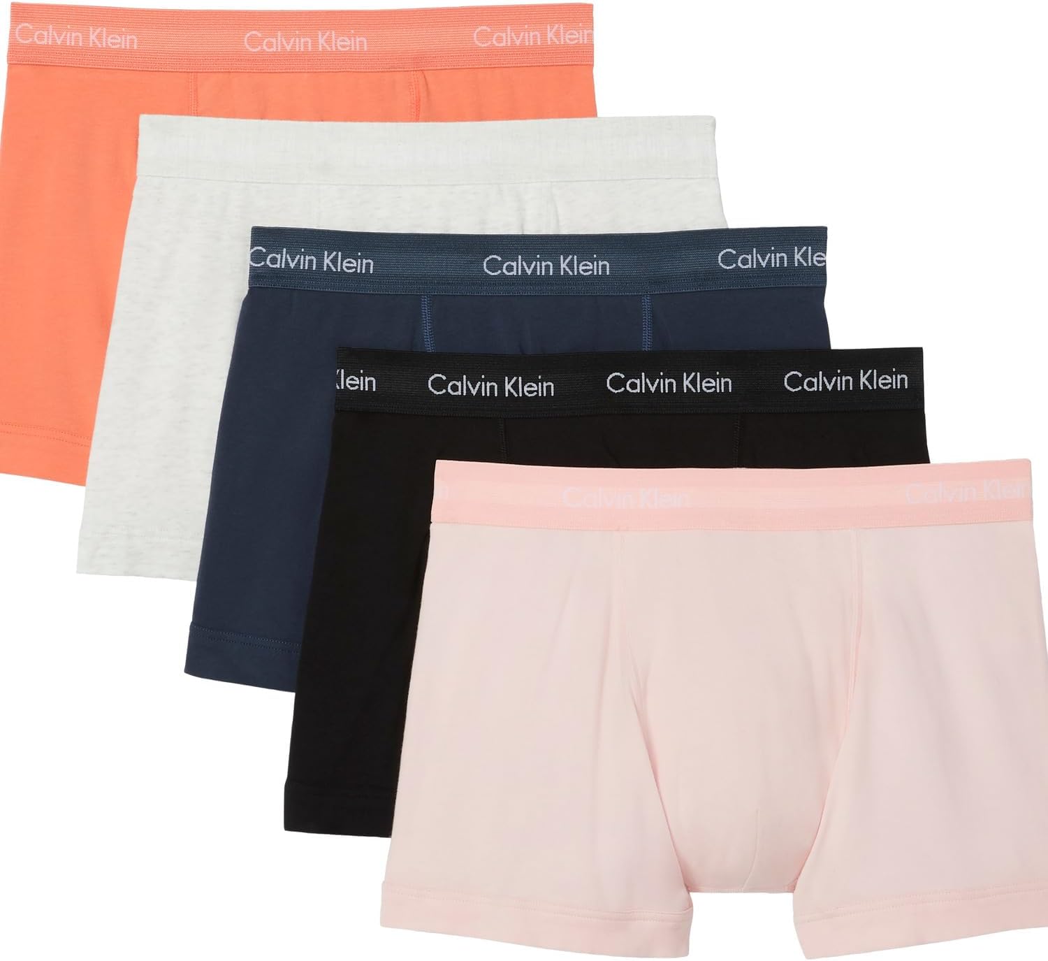 Мужские боксеры Calvin Klein из хлопка и эластичного материала, комплект из 5 пар, Black, Snow Heather, Coral Pop, Ink, Potpourri
Мужские боксеры Calvin Klein из хлопка и эластичного материала, комплект из 5 пар, Black, Snow Heather, Coral Pop, Ink, Potpourri