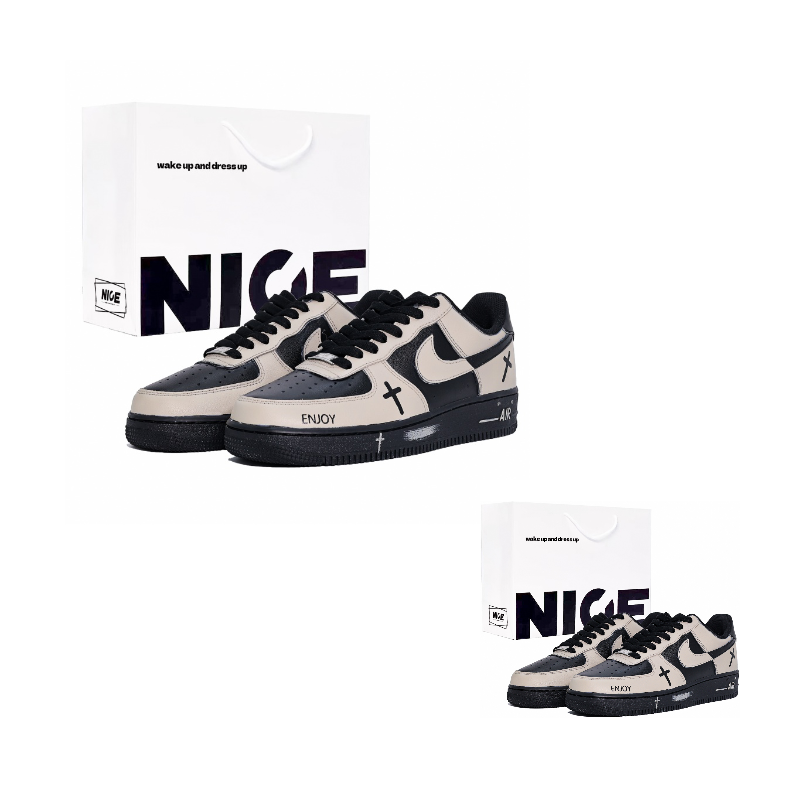 Air Force 1 амортизация, износостойкие низкие скейтборд обувь unisex Nike, бежевый/черный
Air Force 1 амортизация, износостойкие низкие скейтборд обувь unisex Nike, бежевый/черный