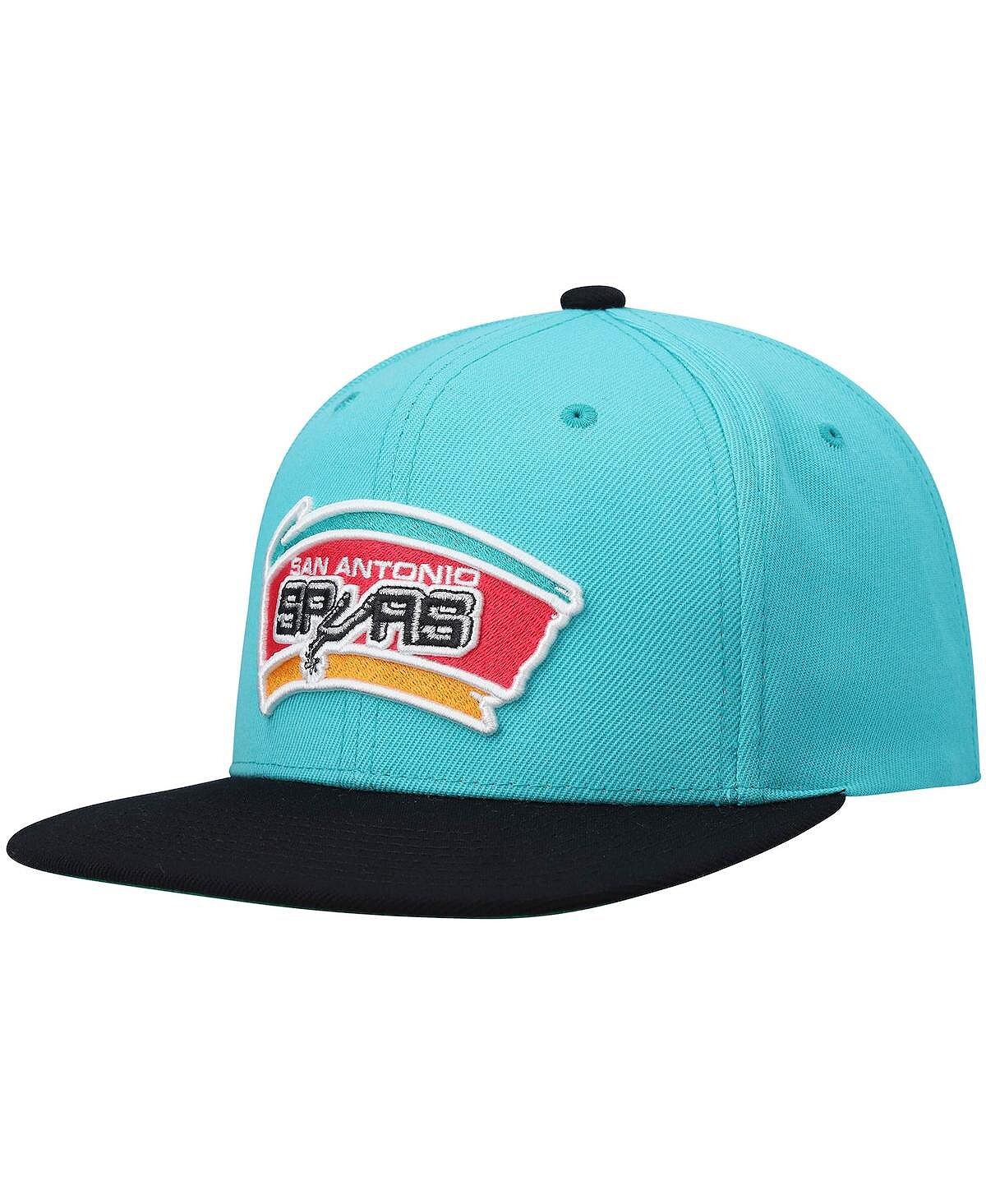 Мужская бирюзово-черная двухцветная бейсболка Snapback San Antonio Spurs Hardwood Classics Team 2.0 Mitchell & Ness
Мужская бирюзово-черная двухцветная бейсболка Snapback San Antonio Spurs Hardwood Classics Team 2.0 Mitchell & Ness