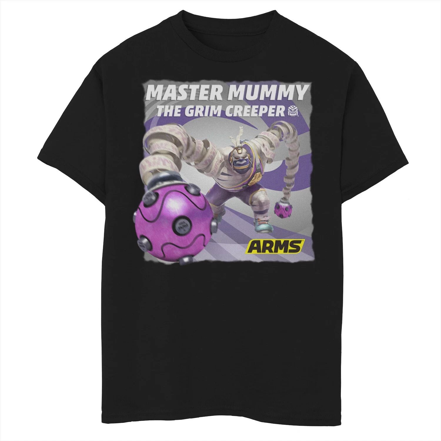 Футболка с плакатом и графикой Arms Master Mummy The Grim Creeper для мальчиков 8–20 лет Licensed Character 
Футболка с плакатом и графикой Arms Master Mummy The Grim Creeper для мальчиков 8–20 лет Licensed Character