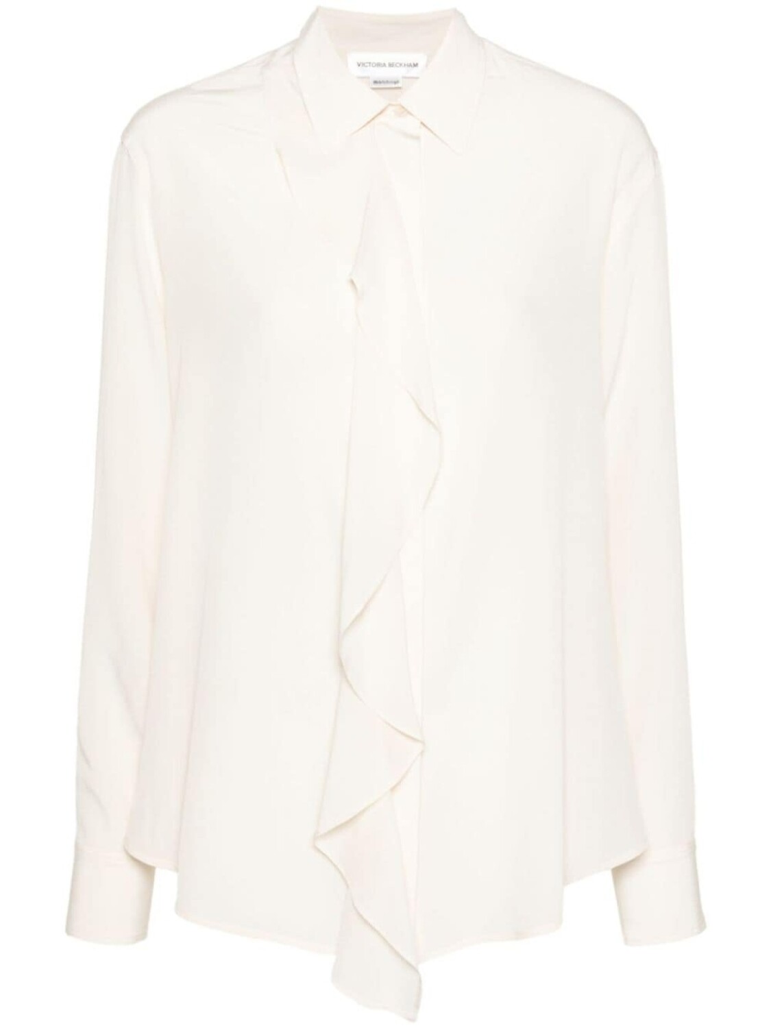 Victoria Beckham шелковая блузка с оборками, нейтральный цвет
Victoria Beckham шелковая блузка с оборками, нейтральный цвет