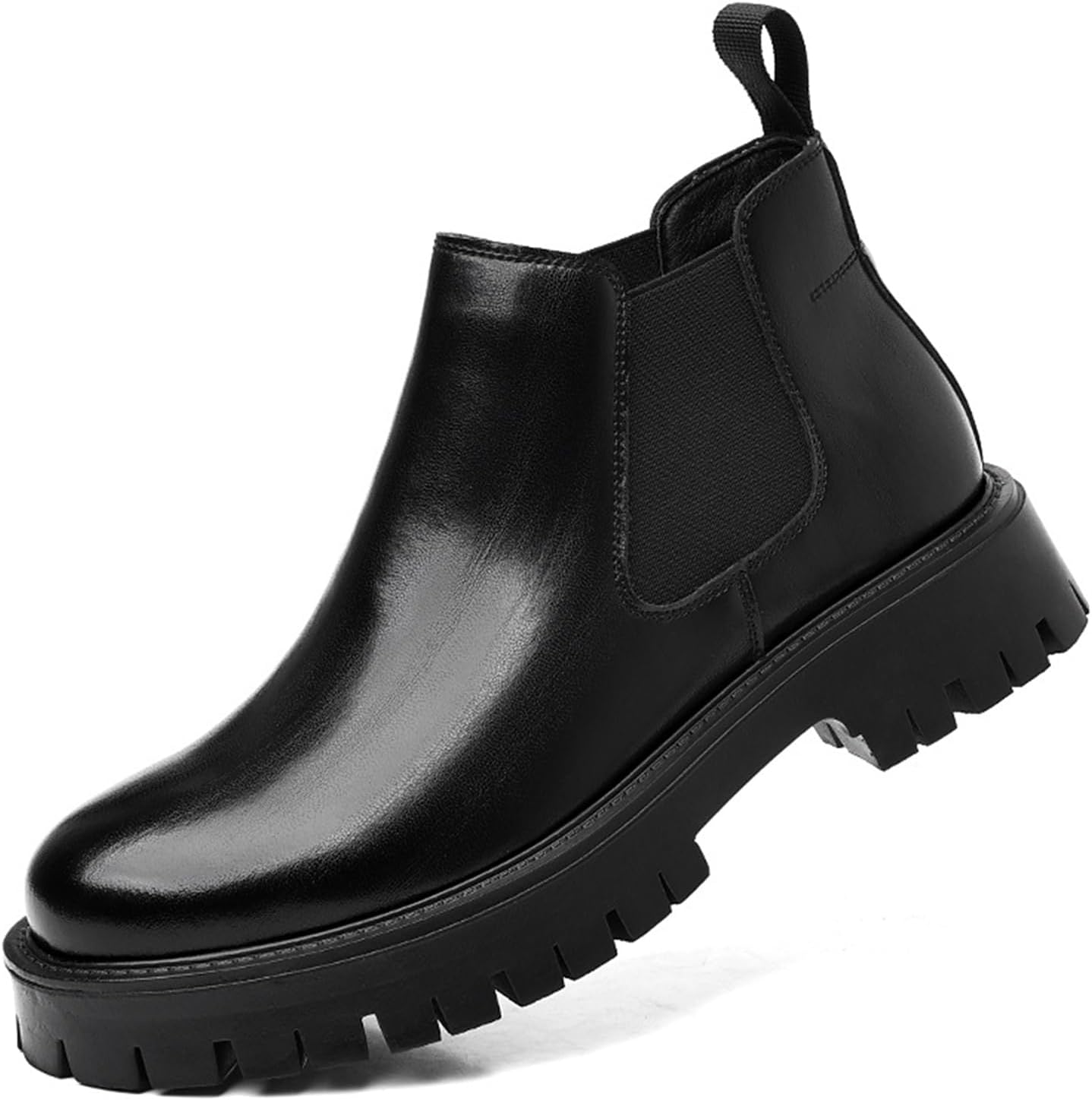 Мужские кожаные челси с массивной подошвой и платформой, круглым носком, эластичные, без шнуровки, с толстым каблуком, ботинки на каждый день и для бизнеса, оксфорды Ptnoka, черный
Мужские кожаные челси с массивной подошвой и платформой, круглым носком, эластичные, без шнуровки, с толстым каблуком, ботинки на каждый день и для бизнеса, оксфорды Ptnoka, черный