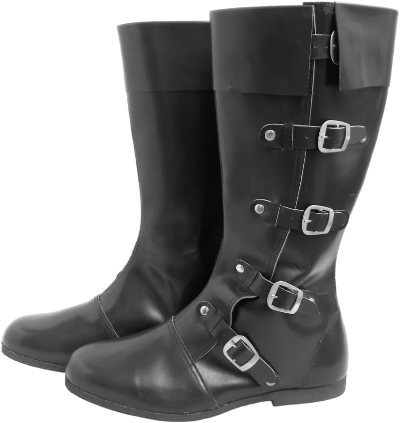 Средневековые кожаные сапоги для верховой езды Ренессансный фестиваль 5-пряжечные ботинки Кинореквизит Пиратские сапоги Викингов Мужские черные/коричневые длинные ботинки Nistan
Средневековые кожаные сапоги для верховой езды Ренессансный фестиваль 5-пряжечные ботинки Кинореквизит Пиратские сапоги Викингов Мужские черные/коричневые длинные ботинки Nistan