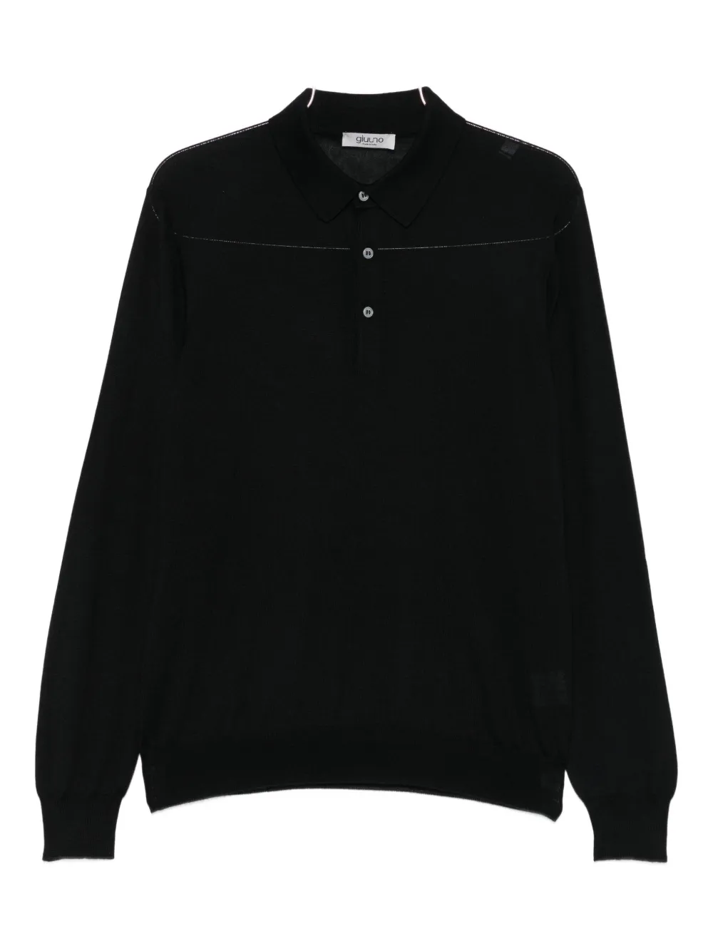 Свитер с длинными рукавами и рукавами поло Giuuno, черный
Свитер с длинными рукавами и рукавами поло Giuuno, черный