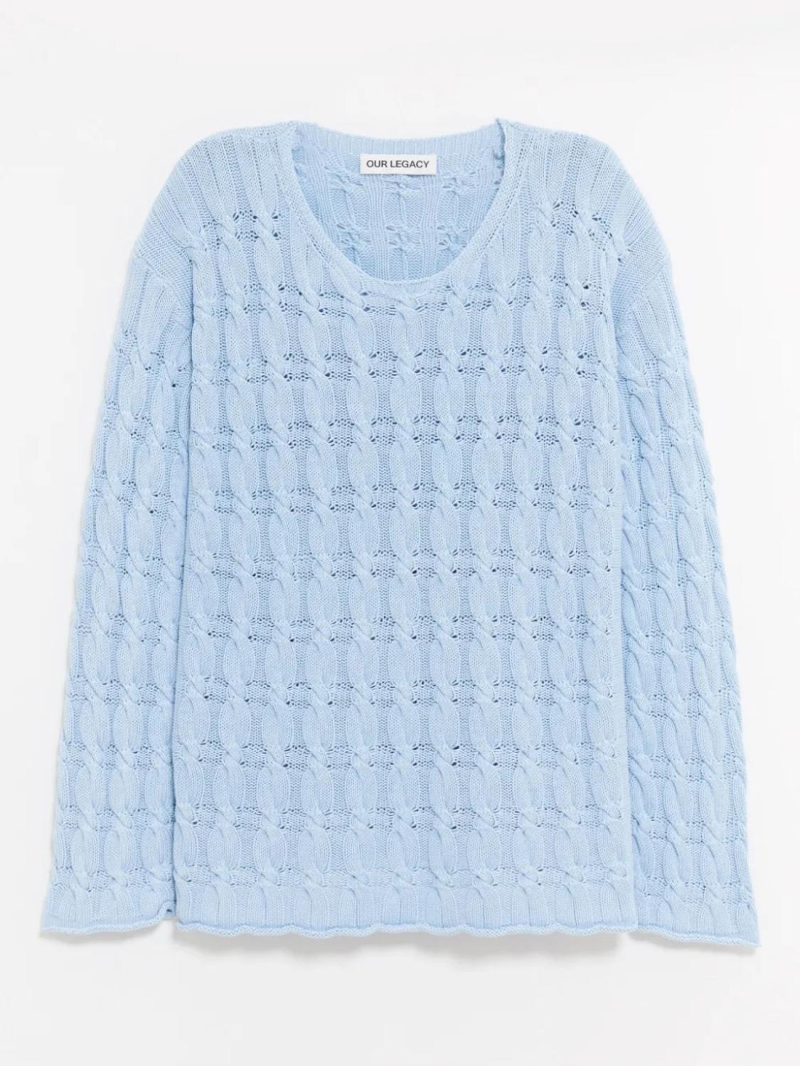 Джемпер с косой вязкой OUR LEGACY, синий
Джемпер с косой вязкой OUR LEGACY, синий