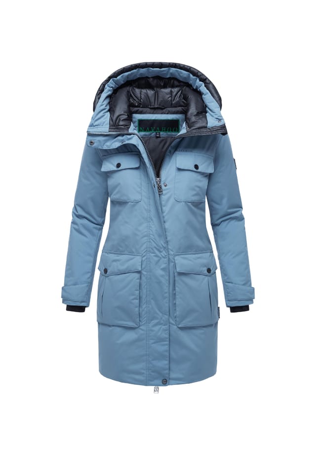 Зимняя куртка ледяной шторм 14 Navahoo, голубой 
Зимняя куртка ледяной шторм 14 Navahoo, голубой