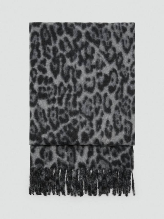 Шарф с леопардовым принтом и бахромой Leoparda Mango, Grey
Шарф с леопардовым принтом и бахромой Leoparda Mango, Grey
