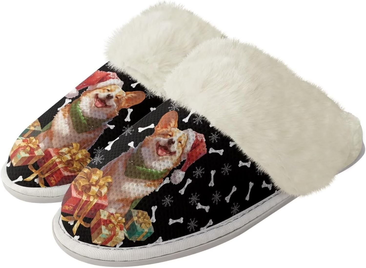 Тапочки Srengjodk из фланелевой хлопковой ткани с меховой окантовкой, домашние тапочки без задника, тапочки для женщин и мужчин, размер 36-47, Xmas Dog Print
Тапочки Srengjodk из фланелевой хлопковой ткани с меховой окантовкой, домашние тапочки без задника, тапочки для женщин и мужчин, размер 36-47, Xmas Dog Print
