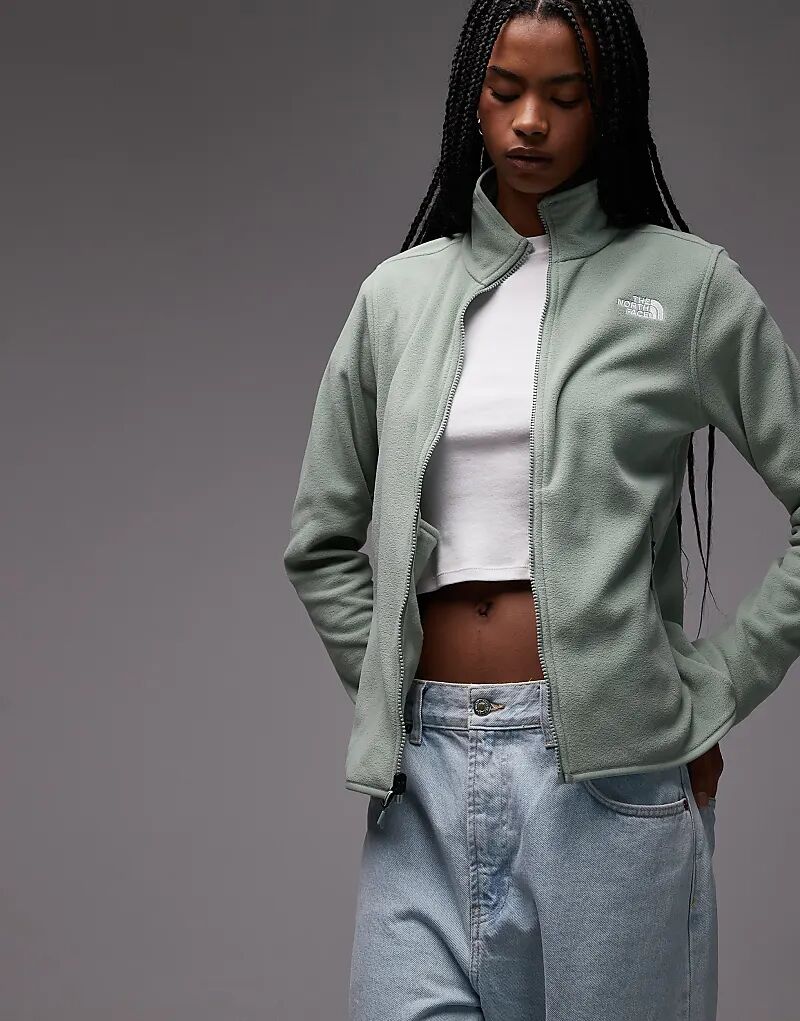 Флисовая кофта с застежкой-молнией The North Face Glacier светло-зеленого цвета
Флисовая кофта с застежкой-молнией The North Face Glacier светло-зеленого цвета