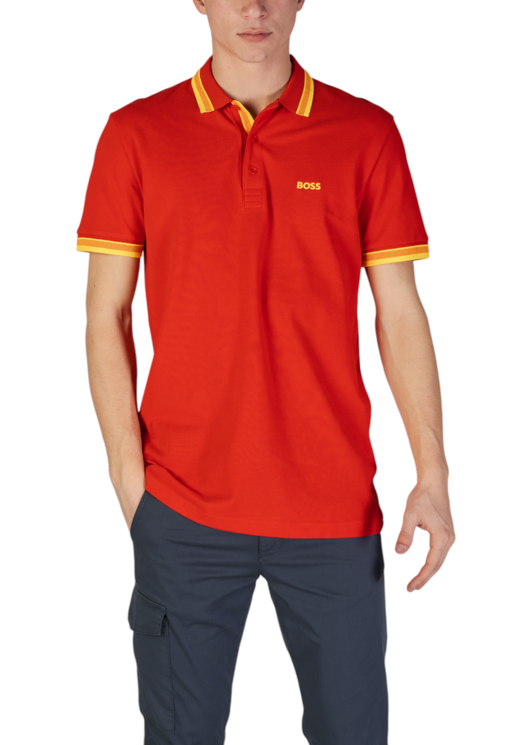 Поло BOSS хлопковое, красный
Поло BOSS хлопковое, красный