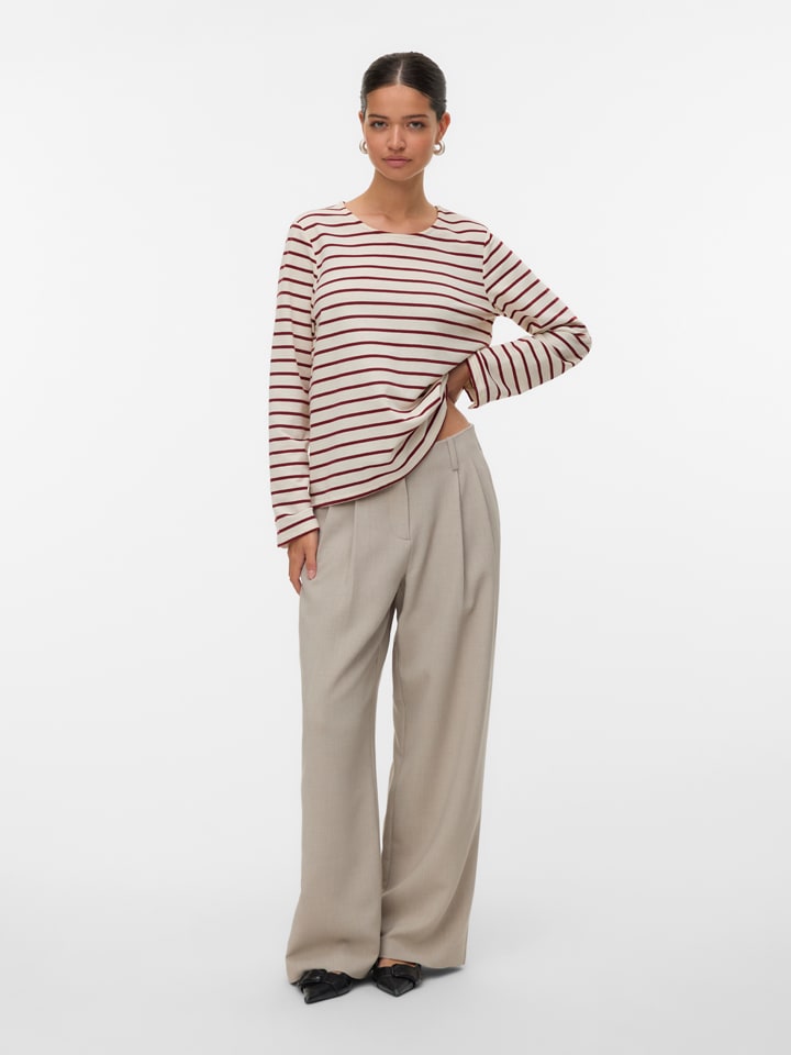 Vero Moda Футболка с длинными рукавами бежевого/бордового цвета
Vero Moda Футболка с длинными рукавами бежевого/бордового цвета