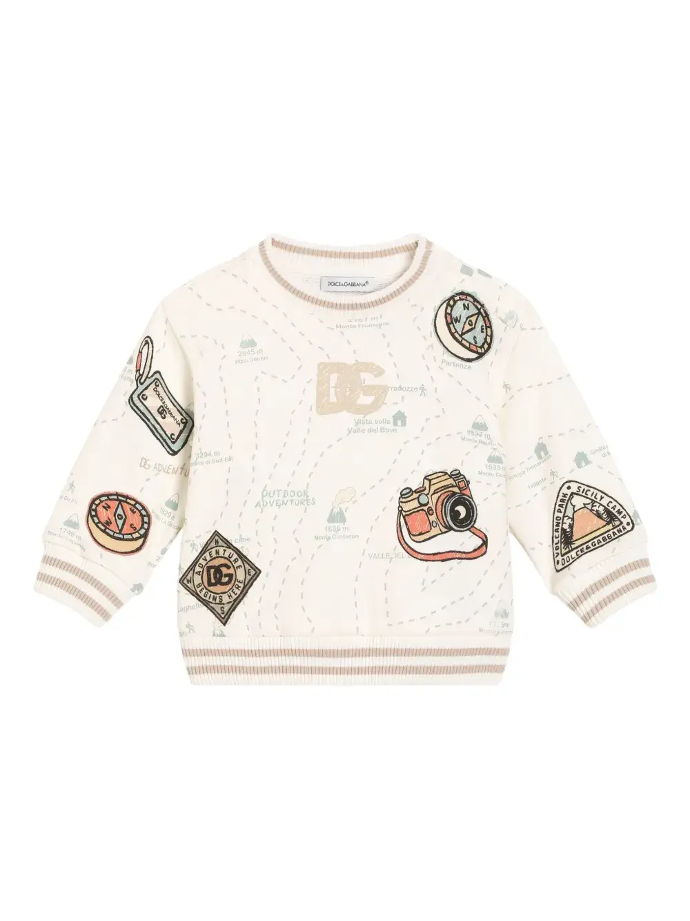 Толстовка с принтом Dolce & Gabbana Kids, нейтральный
Толстовка с принтом Dolce & Gabbana Kids, нейтральный