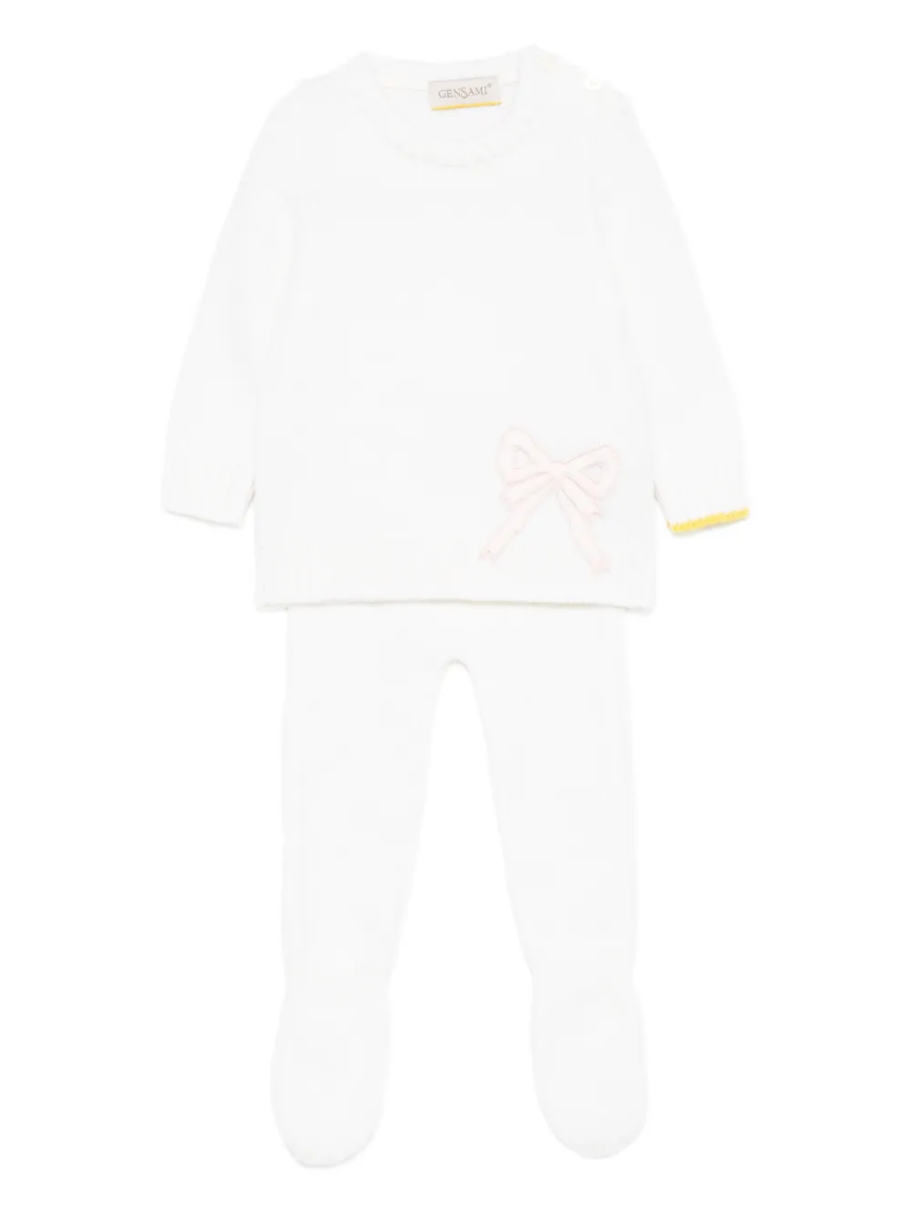 Детский комплект с вышитым бантом Gensami kids, белый
Детский комплект с вышитым бантом Gensami kids, белый