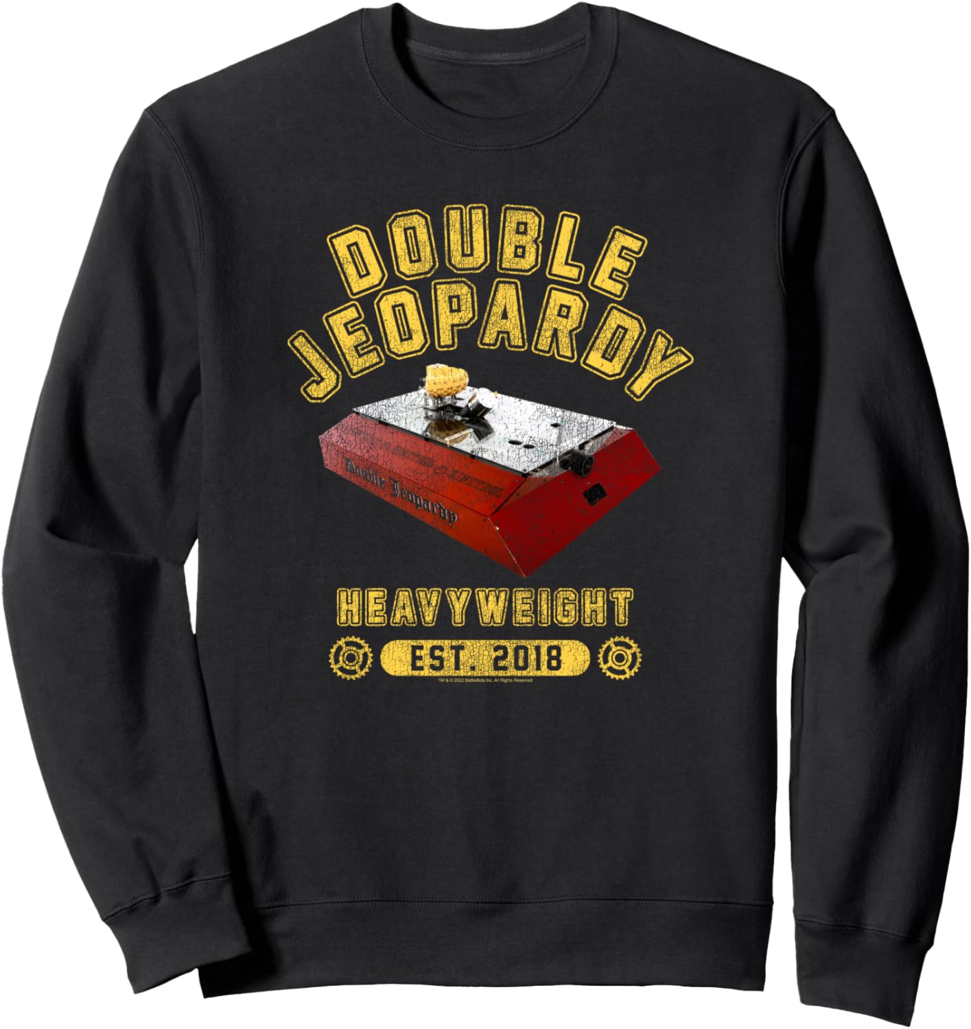 Толстовка с постерами и надписями BattleBots Double Jeopardy Heavyweight Collegiate, черный
Толстовка с постерами и надписями BattleBots Double Jeopardy Heavyweight Collegiate, черный