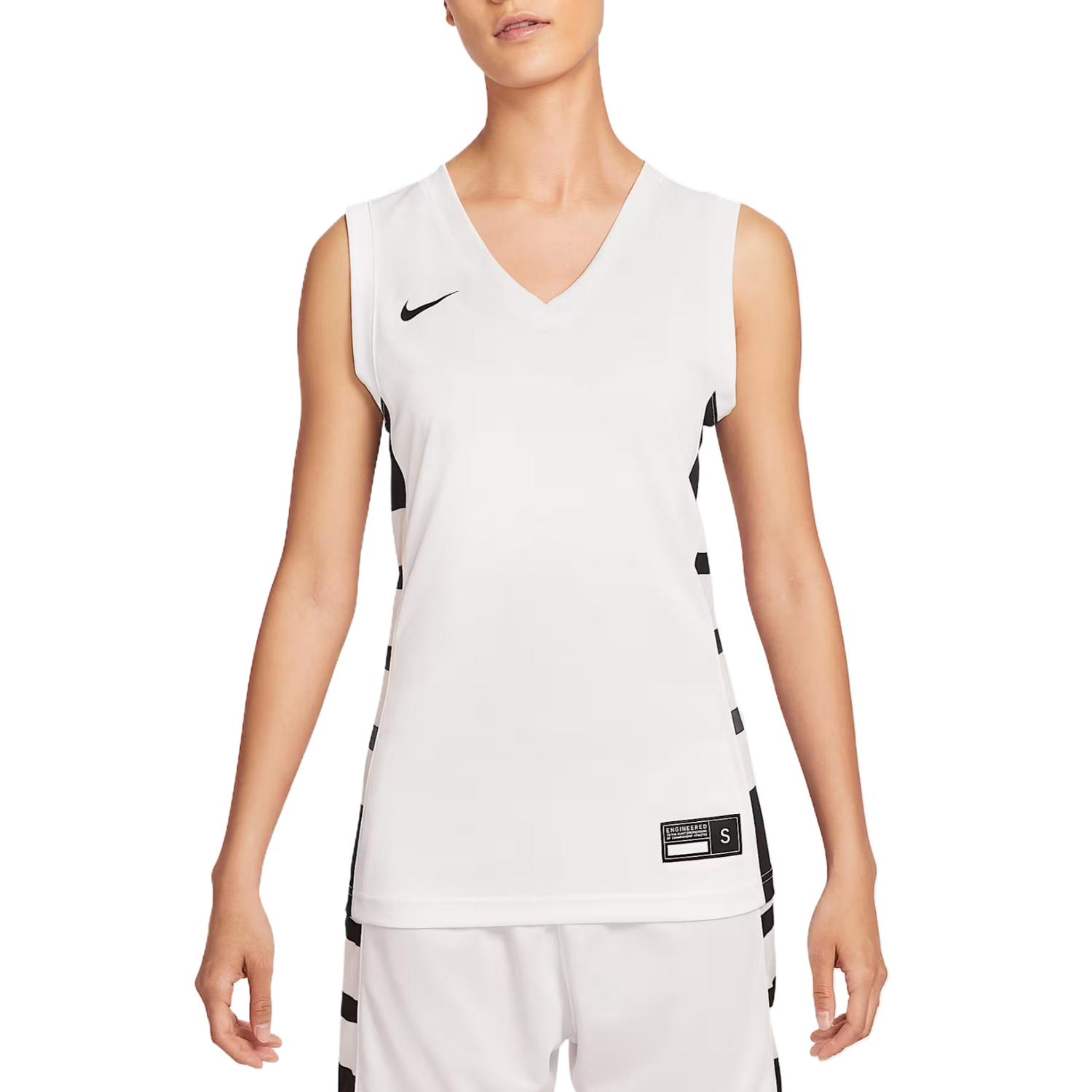 Nike Женская баскетбольная майка Dri Fit белая
Nike Женская баскетбольная майка Dri Fit белая