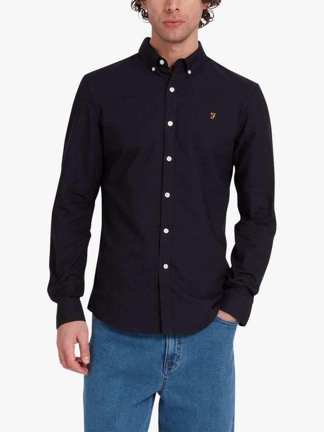 Brewer хлопковая рубашка Slim Fit с логотипом Farah, Black
Brewer хлопковая рубашка Slim Fit с логотипом Farah, Black