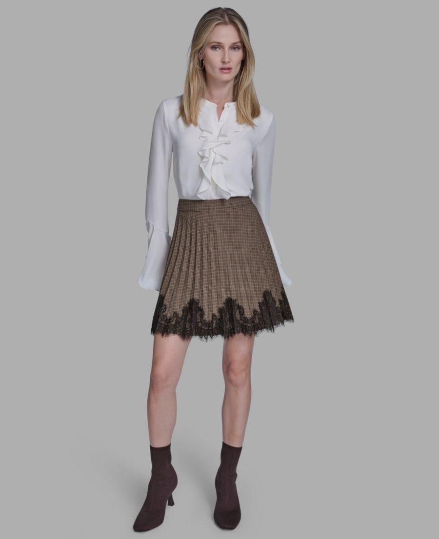 Женская юбка с кружевной каймой и складками BCBG, Black/brown
Женская юбка с кружевной каймой и складками BCBG, Black/brown