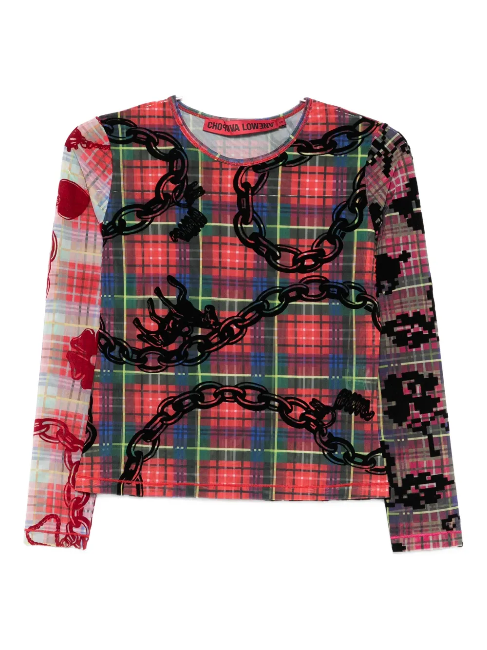 Топ Lady Chain из сетки Chopova Lowena, красный
Топ Lady Chain из сетки Chopova Lowena, красный