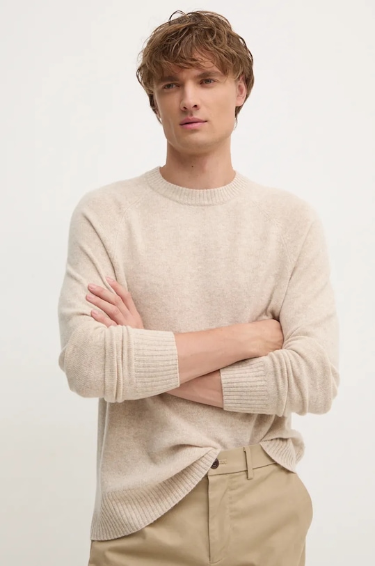 Шерстяной свитер Calvin Klein, бежевый
Шерстяной свитер Calvin Klein, бежевый