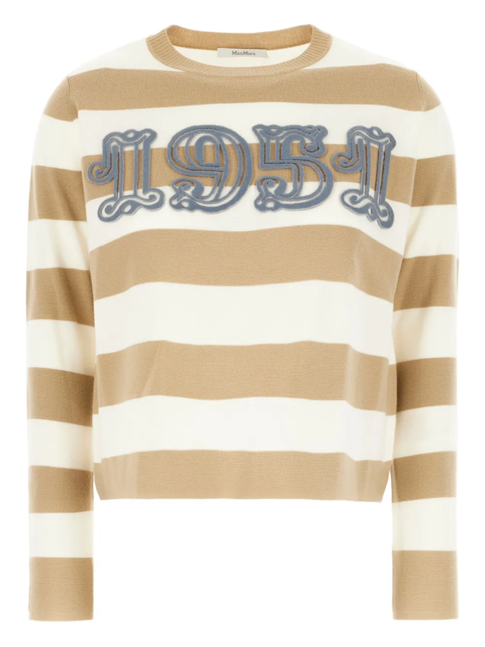 Полосатый свитер MAX MARA, нейтральный
Полосатый свитер MAX MARA, нейтральный
