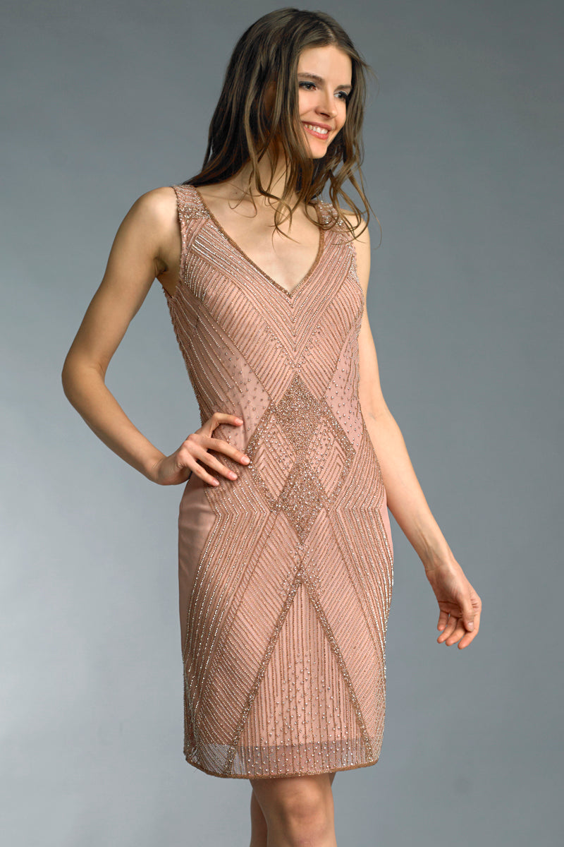 Коктейльное платье в стиле ар-деко с бисером Basix Black Label, красный
Коктейльное платье в стиле ар-деко с бисером Basix Black Label, красный