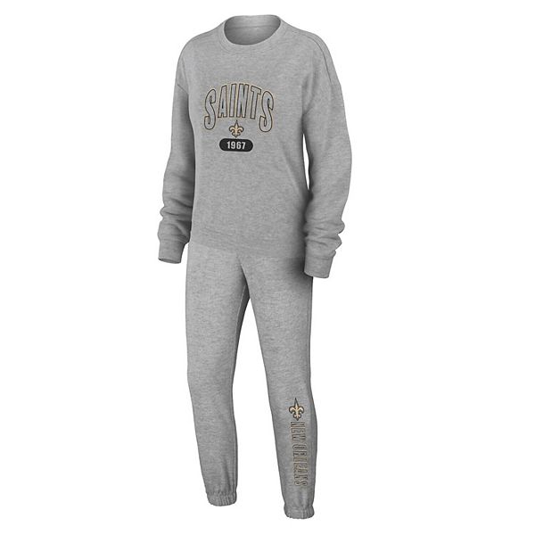 Женский трикотажный комплект для сна с длинным рукавом heather gray new orleans saints Wear By Erin Andrews
Женский трикотажный комплект для сна с длинным рукавом heather gray new orleans saints Wear By Erin Andrews