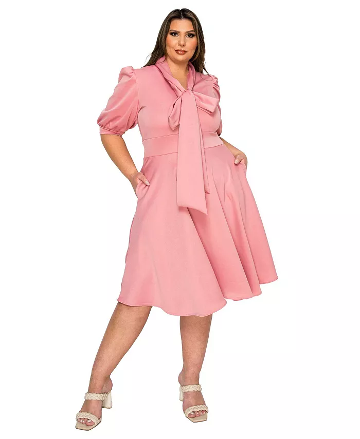 Женское платье-клеш Carina Donna с карманами больших размеров L I V D, розовый
Женское платье-клеш Carina Donna с карманами больших размеров L I V D, розовый