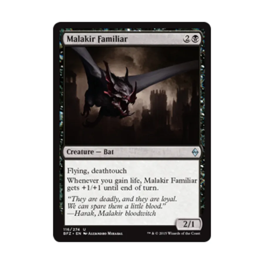 CCG Малакир Фамильяр (U), MTG - Battle for Zendikar
CCG Малакир Фамильяр (U), MTG - Battle for Zendikar