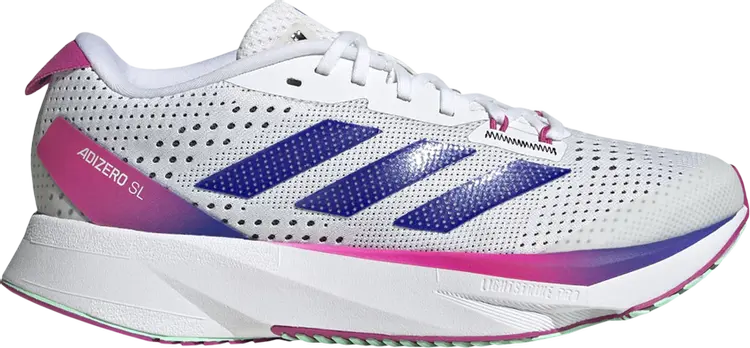 Кроссовки Adizero SL J 'White Lucid Blue Fuchsia', белый
Кроссовки Adizero SL J 'White Lucid Blue Fuchsia', белый