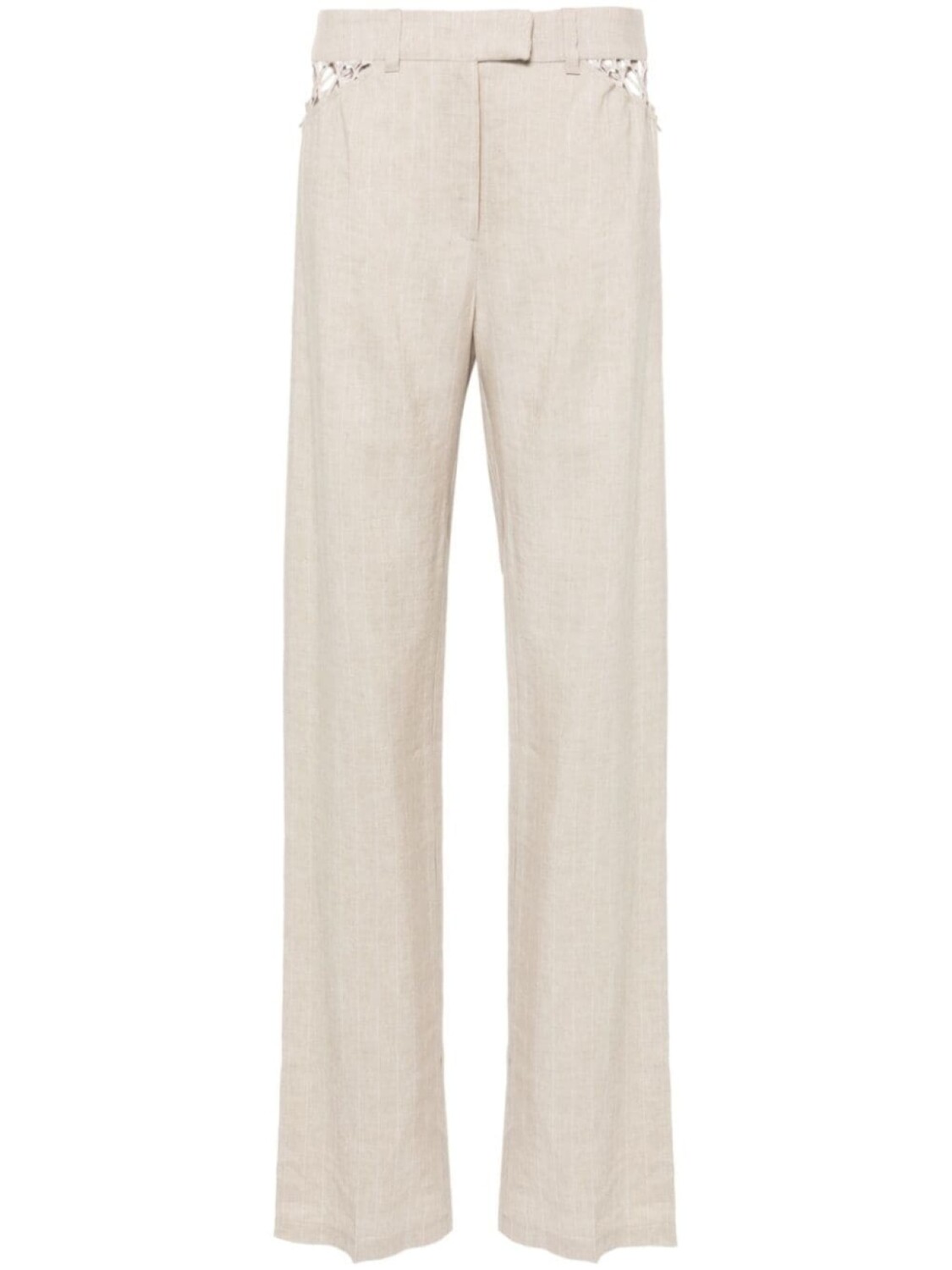 PNK зауженные брюки в тонкую полоску, нейтральный цвет
PNK зауженные брюки в тонкую полоску, нейтральный цвет