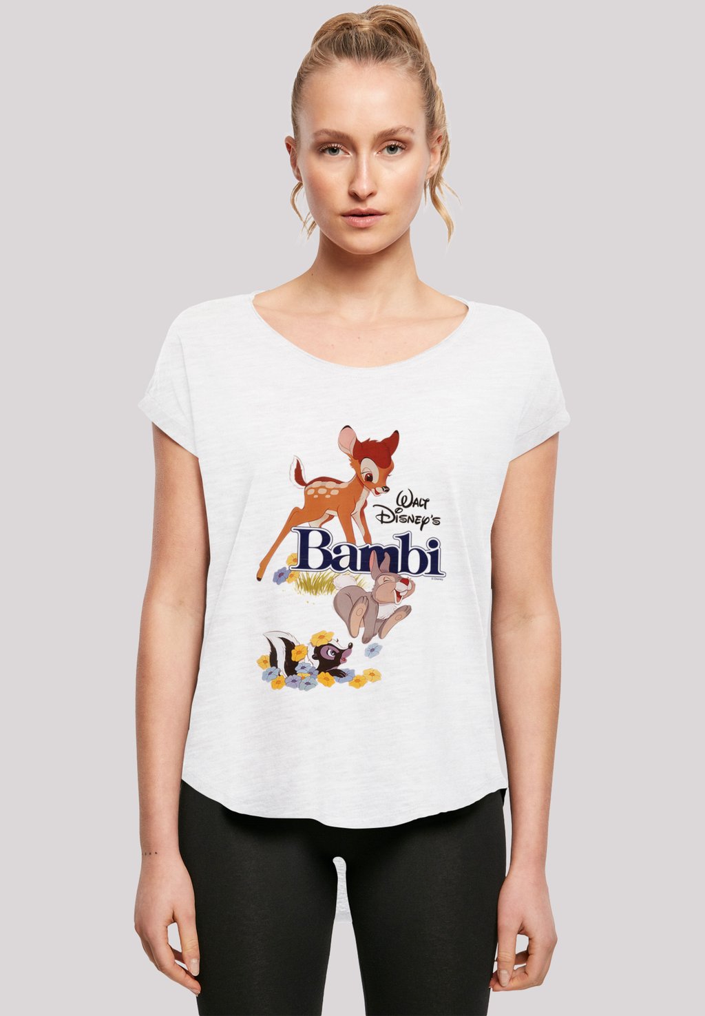 Футболка с принтом DISNEY BAMBI POSTER F4NT4STIC, белый 
Футболка с принтом DISNEY BAMBI POSTER F4NT4STIC, белый