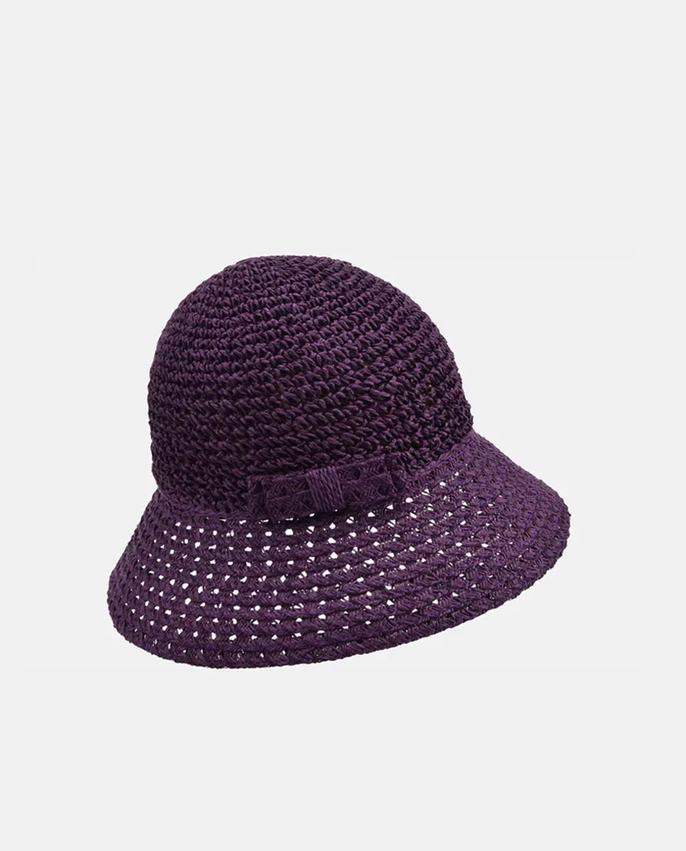 Коричневая бумажная шляпа-клош с бантом Seeberger, сиреневый
Коричневая бумажная шляпа-клош с бантом Seeberger, сиреневый