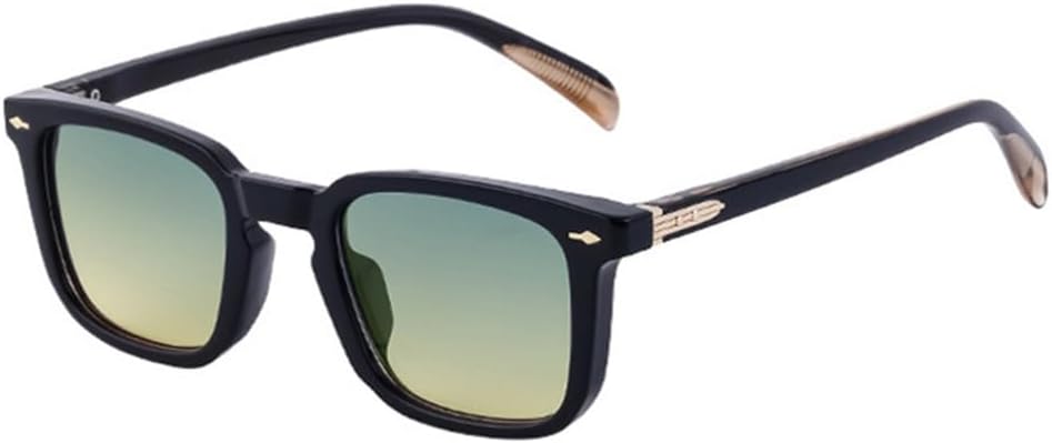 Мужские солнцезащитные очки ретро для активного отдыха и вождения, с заклепками, градиентными линзами UV400; женские солнцезащитные очки в стиле панк MTZJH, цвет Black Green Yellow
Мужские солнцезащитные очки ретро для активного отдыха и вождения, с заклепками, градиентными линзами UV400; женские солнцезащитные очки в стиле панк MTZJH, цвет Black Green Yellow