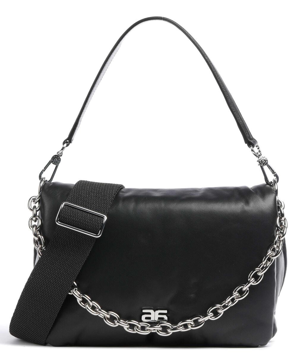 Сумка-пуховик Piuma Lucida из мелкозернистой яловой кожи Abro, черный
Сумка-пуховик Piuma Lucida из мелкозернистой яловой кожи Abro, черный