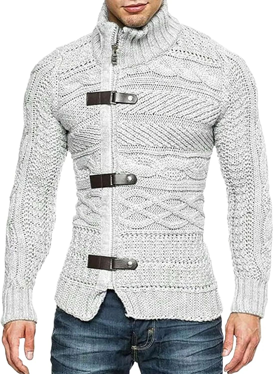 Мужской свитер с цветными блоками Stand Collar Slim Fit JEShifangjiusu
Мужской свитер с цветными блоками Stand Collar Slim Fit JEShifangjiusu