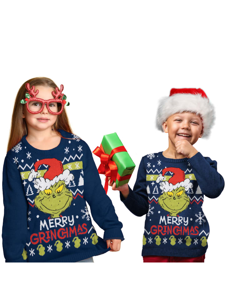 Пуловер United Labels The Grinch Weihnachtspullover Strick Pullover Ugly Christmas Sweater, синий
Пуловер United Labels The Grinch Weihnachtspullover Strick Pullover Ugly Christmas Sweater, синий
