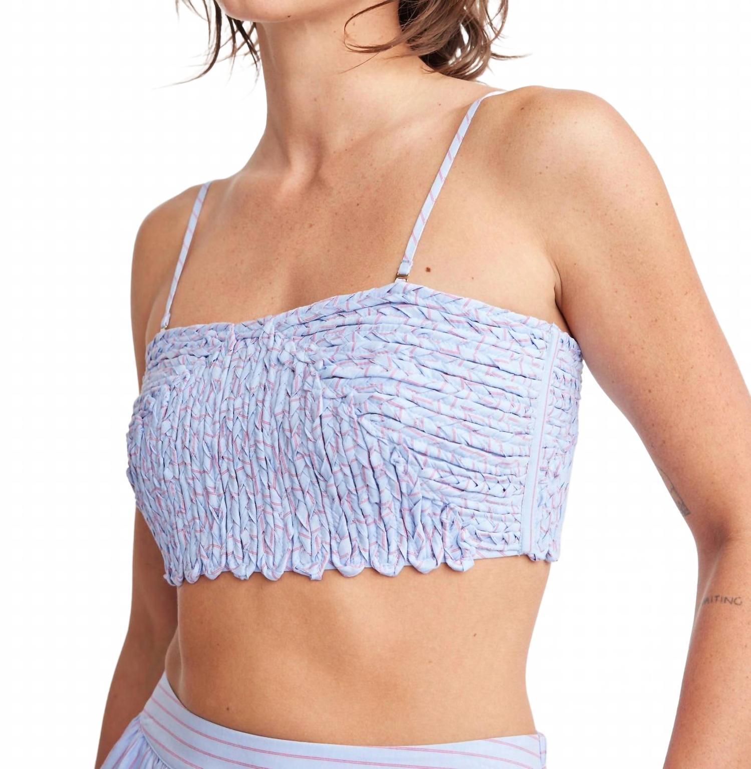 Топ-бандо Milani со съемными бретельками в полоску цвета «небесно-красный» Self Contrast, Sky/Red Strip
Топ-бандо Milani со съемными бретельками в полоску цвета «небесно-красный» Self Contrast, Sky/Red Strip