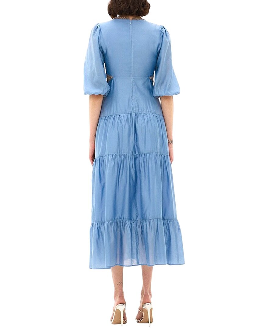 Платье миди BGL из смесового шелка, синий
Платье миди BGL из смесового шелка, синий