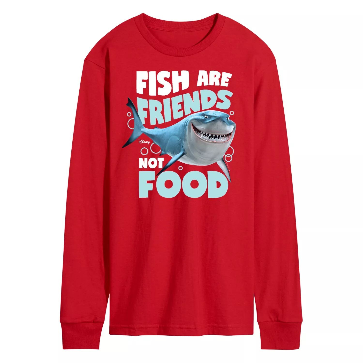 Мужская футболка с длинными рукавами и рисунком Disney/Pixar «В поисках Немо» Fish Are Friends
Мужская футболка с длинными рукавами и рисунком Disney/Pixar «В поисках Немо» Fish Are Friends